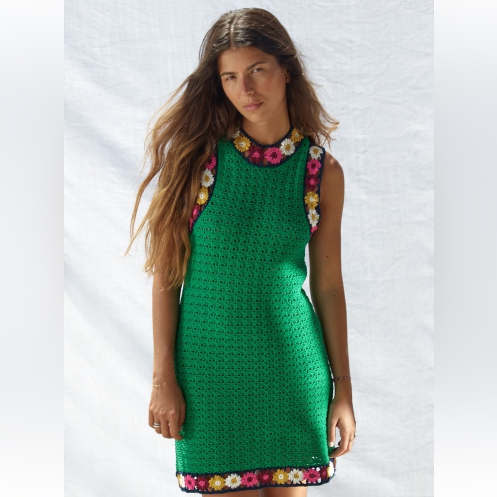 NWOT. Zara Limited Edition Crochet Mini Dress